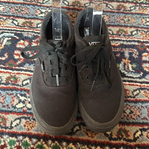 Vans Authentic Skate Shoe Black Monochrome - Picture 3 of 9